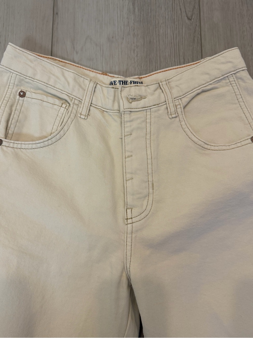 Free people barrel jeans - cream - Picture 2 of 4